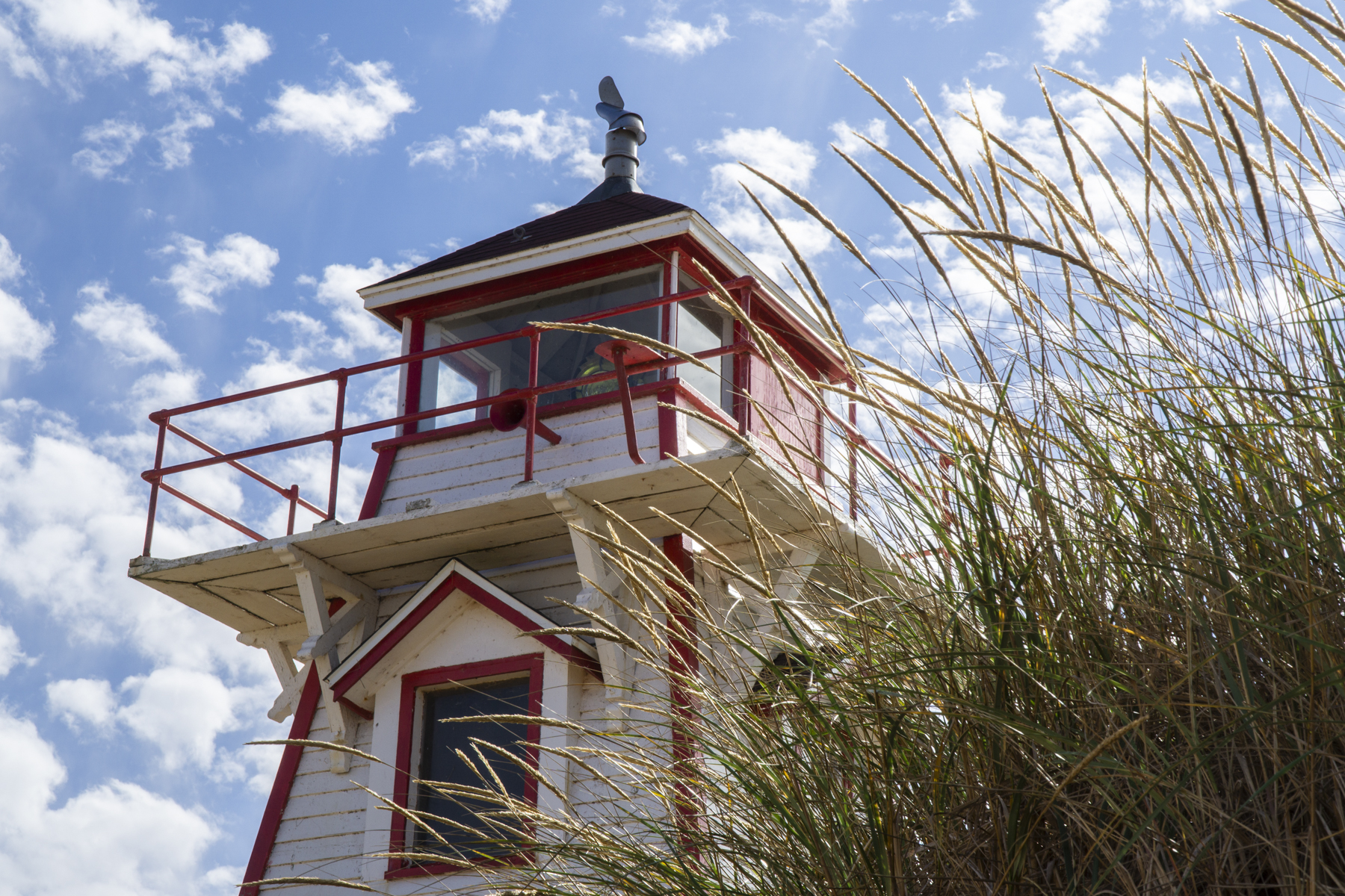 A lighthouse near Cavendish, Prince Edward Island, Canada.